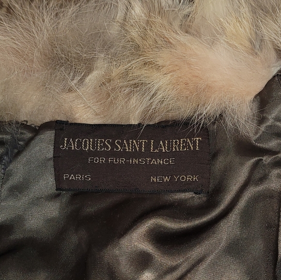 ❌SOLD❌Art deco Vintage Jacques Saint Laurent For Fur-instance Floor Length Coat❌ - Picture 5 of 8
